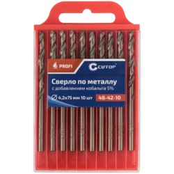 Сверло по металлу cutop profi с кобальтом 5%, 4,2 x 75 мм