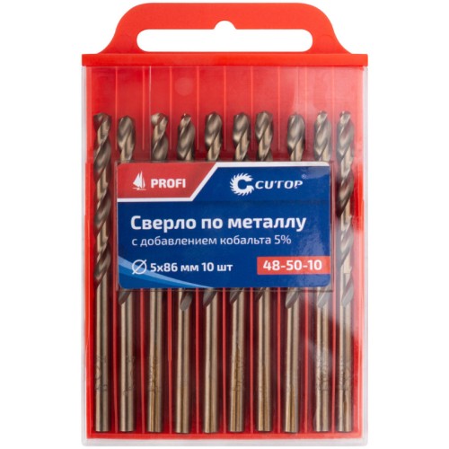 Сверло по металлу cutop profi с кобальтом 5%, 5 x 86 мм