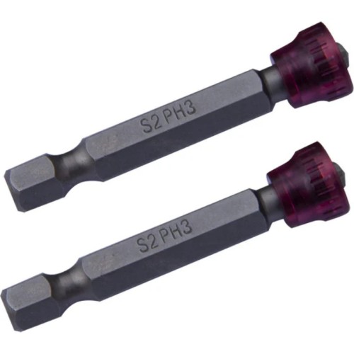 Биты 3х50мм PH(2шт.), сталь S2, с магнитным держателем, Toolberg