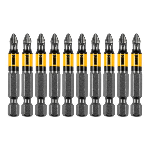 Бита PH2х50, сталь S2, цилиндр., Е 6,3 Denzel