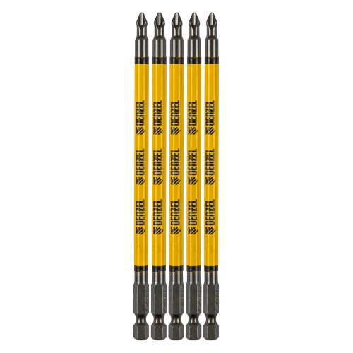 Бита PH2х150, сталь S2, цилиндр., Е 6,3 Denzel