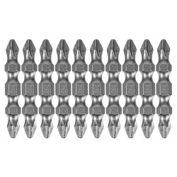 Бита двухстор.,  PH2-PH2 х 45 мм, сталь S2,  Denzel