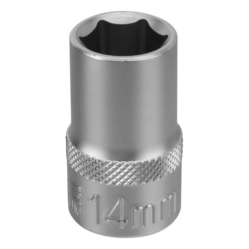 Головка торцевая, 14 мм, шестигранная, CrV, 1/2 Stels