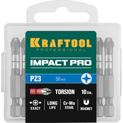 Бита ударная PZ3, 50 мм, KRAFTOOL Impact Бита ударная PZ3, 50 мм, KRAFTOOL Impact