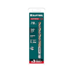 7.0 х 109 мм, сверло по металлу для винтовёртов и шуруповертов, KRAFTOOL