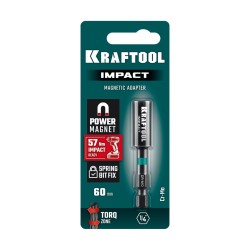 Адаптер торсионный для ударных шуруповертов, 60 мм, KRAFTOOL IMPACT