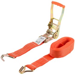 Ремень для крепления груза, храповый механизм 196 мм, лента 50 мм x 6 м, 2000 / 4000 кг, FIT