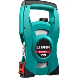 Мерная стальная лента 100 м, геодезическая, KRAFTOOL  EXTREM
