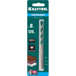 Сверло по керамограниту 8х120 мм, KRAFTOOL  Keramo