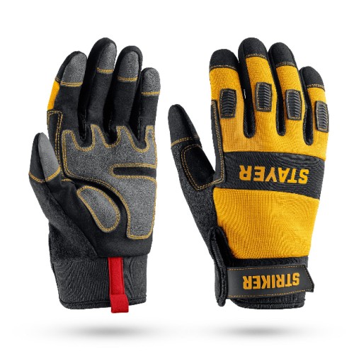 Перчатки комбинированные для тяжелых механических работ, XL (10), STAYER STRIKER