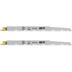 Полотна д/сабельной пилы по дереву, HCS, (S1531L), 2 шт. FIT