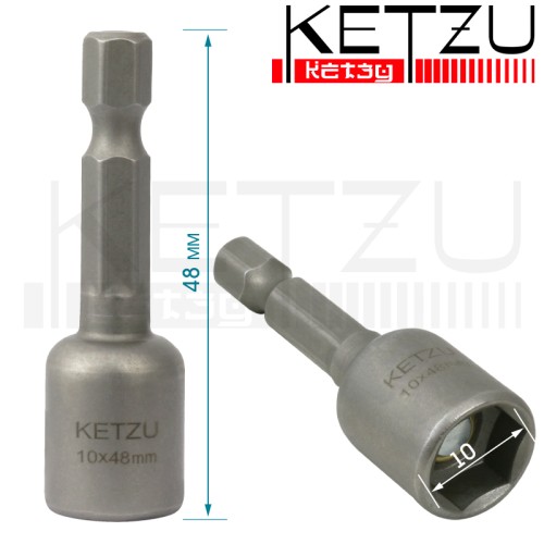 Ключ-насадка магнитный 10х48 мм KETZU Ключ-насадка магнитный 10х48 мм KETZU