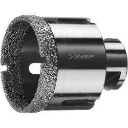 Коронка алмазная вакуумная d 54 мм, (М14, 15 мм кромка), ЗУБР Коронка алмазная вакуумная d 54 мм, (М14, 15 мм кромка), ЗУБР