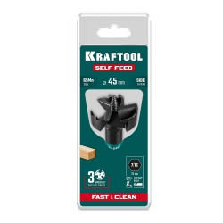 Сверло по дереву самоврезающееся SELF FEED d 45 мм, KRAFTOOL