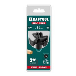 Сверло по дереву самоврезающееся SELF FEED d 54 мм, KRAFTOOL