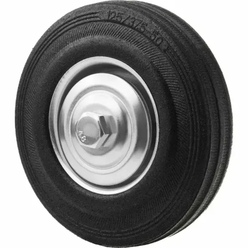 С54 Колесо на ось, чер.пром 125 мм 100 кг (к-т 2 чашки втулка болт гайка) арт.2305 С54 Колесо на ось, чер.пром 125 мм 100 кг (к-т 2 чашки втулка болт гайка) арт.2305