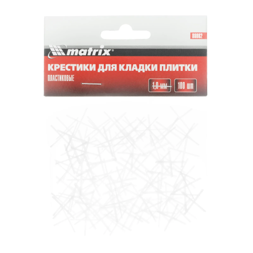Крестики, 1.0 мм, для кладки плитки, 100 шт Matrix