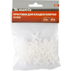 Крестики, 3.0 мм, для кладки плитки, 100 шт Matrix