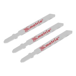 Полотна для электролобзика по металлу, 3 шт., 50 х 0,8мм, HSS, EU- хвостовик// Matrix арт. 78143