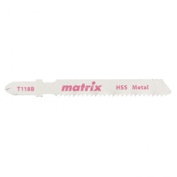 Полотна для электролобзика по металлу, 3 шт, T118B, 50 x 2 мм, HSS Matrix