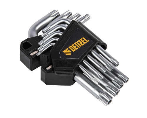 Набор ключей имбусовых Torx-Tempered, TT10-50, CrV, 9 шт. Deznel