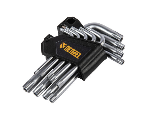 Набор ключей имбусовых Torx-Tempered, TT10-50, CrV, 9 шт. Deznel