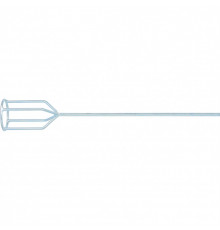 Миксер для гипсовых смесей, 80 х 530 мм, оцинкованный, шестигранный хвостовик 8 мм Matrix