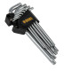 Набор ключей имбусовых Torx-Tempered, TT10-50, CrV, 9 шт., удлиненные Deznel