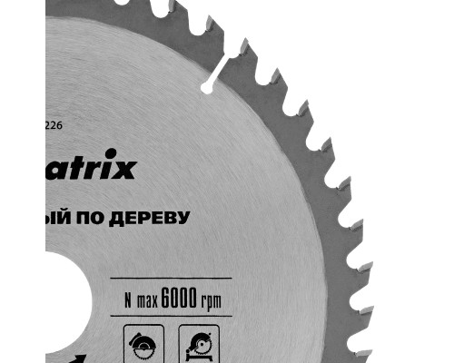 Пильный диск по дереву, 210 х 32 мм, 48 зубьев, кольцо 30/32 Matrix Professional