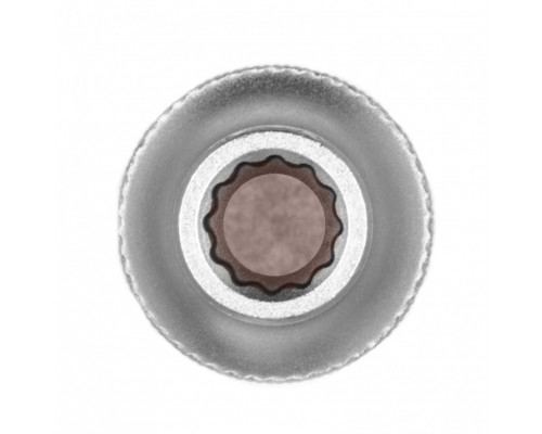 Головка торцевая, 10 мм, двенадцатигранная, CrV, под квадрат 1/2, хромированная Stels