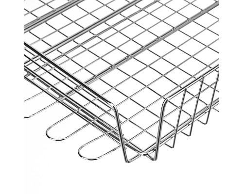 Решетка-гриль 240 х 310 х 55 мм, объемная хромированная Sparta