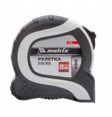 Рулетка Extra Wide,8 м x 27 мм,двухкомпонентный корпус,Pro Matrix