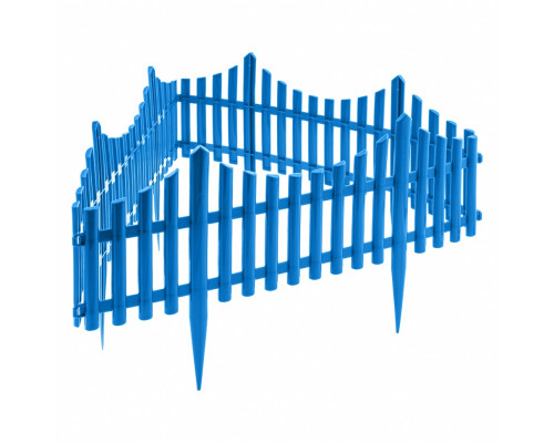 Забор декоративный 'Гибкий', 24 х 300 см, голубой, Россия, Palisad