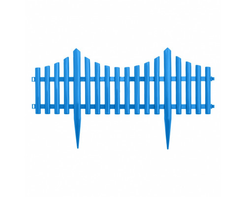Забор декоративный 'Гибкий', 24 х 300 см, голубой, Россия, Palisad