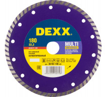 DEXX MULTI UNIVERSAL 180 мм (22.2 мм, 7х2.3 мм), алмазный диск (36702-180)