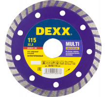 DEXX MULTI UNIVERSAL 115 мм (22.2 мм, 7х1.9 мм), алмазный диск (36702-115)