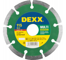 DEXX MULTI UNIVERSAL 115 мм (22.2 мм, 7х1.8 мм), алмазный диск (36701-115)