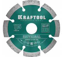 KRAFTOOL LASER-UNIVERSAL 115 мм (22.2 мм, 10х2.2мм), алмазный диск (36680-115)