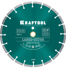 KRAFTOOL LASER- BETON 300 мм (25.4/20 мм, 10х3.2 мм ), алмазный диск (36686-300)