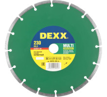 DEXX MULTI UNIVERSAL 230 мм (22.2 мм, 7х2.4 мм), алмазный диск (36701-230)