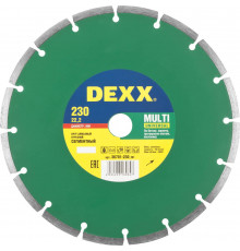 DEXX MULTI UNIVERSAL 230 мм (22.2 мм, 7х2.4 мм), алмазный диск (36701-230)