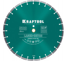 KRAFTOOL LASER- BETON 500 мм (25.4/20 мм, 10х4.5 мм), алмазный диск (36686-500)