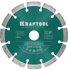 KRAFTOOL LASER-UNIVERSAL 150 мм (22.2 мм, 10х2.4мм), алмазный диск (36680-150)