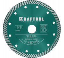 KRAFTOOL TURBO 150 мм (22.2 мм, 10х2.4 мм), алмазный диск (36682-150)