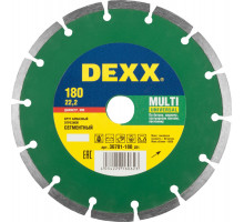 DEXX MULTI UNIVERSAL 180 мм (22.2 мм, 7х2.2 мм), алмазный диск (36701-180)