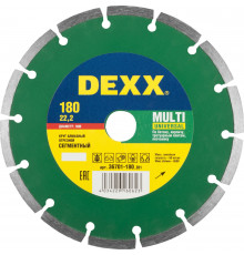 DEXX MULTI UNIVERSAL 180 мм (22.2 мм, 7х2.2 мм), алмазный диск (36701-180)