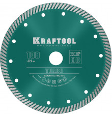 KRAFTOOL TURBO 180 мм (22.2 мм, 10х2.6 мм), алмазный диск (36682-180)