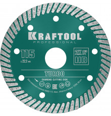 KRAFTOOL TURBO 115 мм (22.2 мм, 10х2.2 мм), алмазный диск (36682-115)