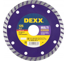 DEXX MULTI UNIVERSAL 125 мм (22.2 мм, 7х2.0 мм), алмазный диск (36702-125)