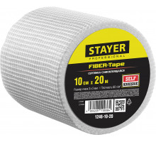 STAYER FIBER-Tape 10см х 20м 3х3 мм, Самоклеящаяся серпянка, PROFESSIONAL (1246-10-20)